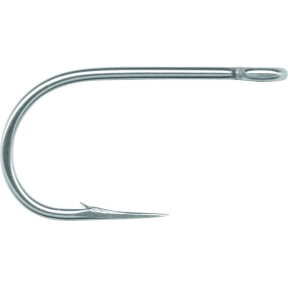 Mustad 95160 Salmon Siwash, 3X Strong, Hollow Point-Stainless Classic Hook - 50 Per Pack