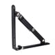 thumbnail image 4 of Soporte Plegable Uxcell de 6 pulgadas para Estantes, Mesa, Escritorio, Montado en Pared, Soporte de Acero al Carbono Negro, Paquete de 3, 4 of 4