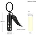 thumbnail image 2 of Urn Keychain for Pet Ashes Paw Print /Cylinder Cremation Jewelry for Human Ashes Dog Cat Cremation Keepsake Memorial Urn Keychain, 2 of 6