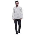thumbnail image 1 of Atasi Mandarin Collar Printed Cotton Traditional Kurta For Men Casual Shirt, 1 of 5
