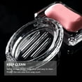thumbnail image 6 of Topbathy Bath Soap Holder Transparent Glass Keeps Soap Dry and Clean for Home Users 1 Set, 6 of 7