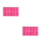 thumbnail image 1 of Monstrate Moldes para fondant, accesorios de cocina, molde en relieve encantador, herramientas de decoración de pasteles, fundición de dulces, Número/Rosa 2piezas, 1 of 6
