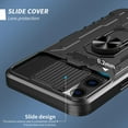 thumbnail image 3 of Heavy Drop Protection Shock Absorption Cover Case with Holder for   13/mini/Pro/Pro Max - w/Free Tempered Glass Screen Protector, 3 of 8