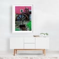 thumbnail image 2 of Waterwheel at Wallace Cross Mill - Felton Pennsylvania Photography Rustic Industrial Farmhouse Rural Architecture White Framed Wall Art Print 5 x 7 inches, 2 of 3