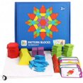 thumbnail image 3 of Rompecabezas de madera Tangram Montessori juguete educativo clásico-155 formas geométricas y 24 tarjetas de diseño para niños de 3 4 5 6 7 años esquí esquí Gafas de esquí, 3 of 5