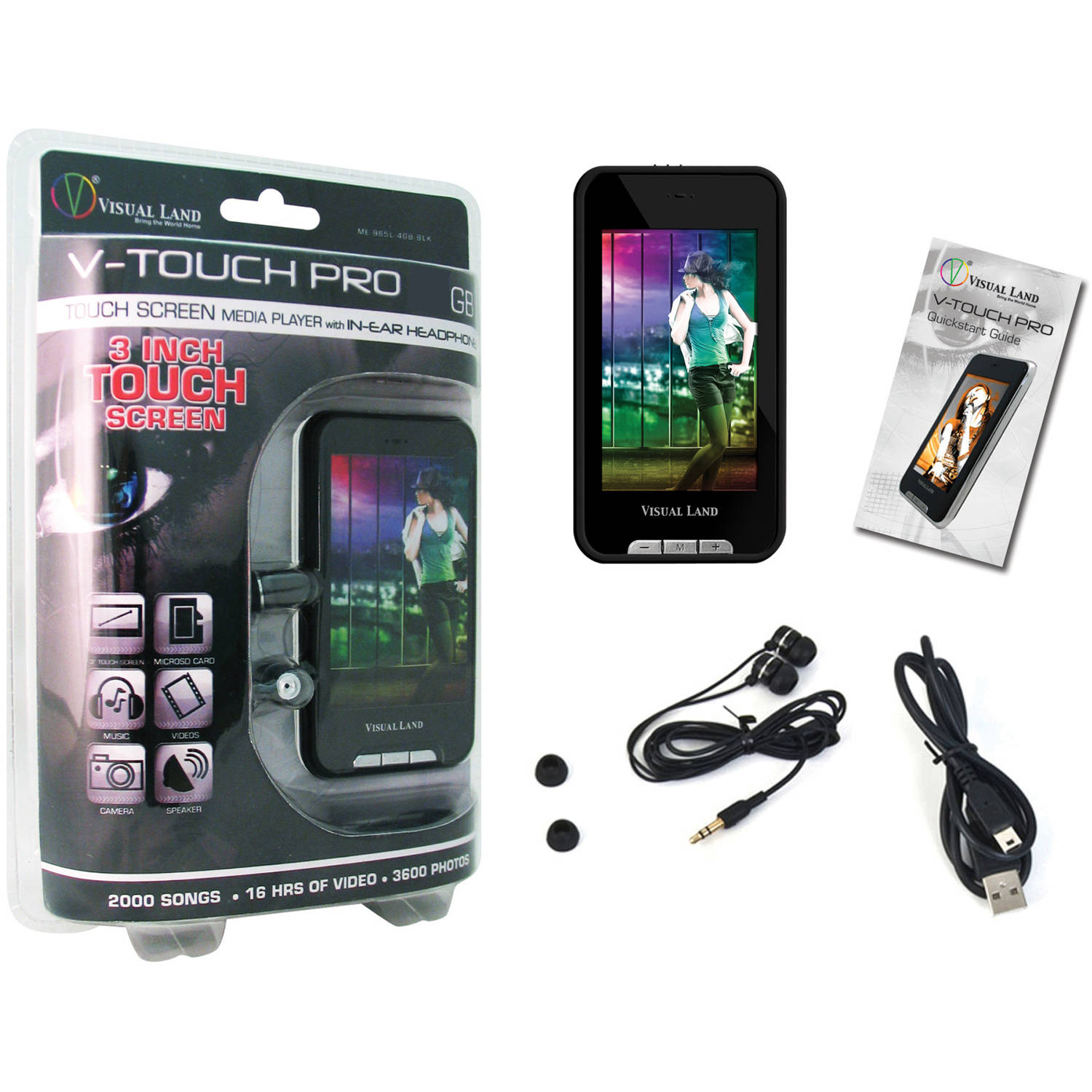 Visual Land V-Touch Pro 4GB Flash Portable Media Player, Black - image 3 of 3