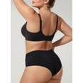 thumbnail image 5 of SHARICCA Women Comfort Seamless Wirefree Bra Lace Patchwork Smooth T-shirt Bra, 5 of 7