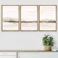 thumbnail image 3 of PixonSign Framed Wall Art Set Pastel Sunset Mountain Forest Lake Landscapes Abstract Nature Wilderness Modern Art Decor Minimal Relax/Calm for Living Room, Bedroom, Office - 16"x24"x3 Natural, 3 of 5