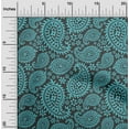 thumbnail image 2 of oneOone Velvet Gray Fabric Asian Paisley Block Sewing Material Print Fabric By The Yard 58 Inch Wide, 2 of 5