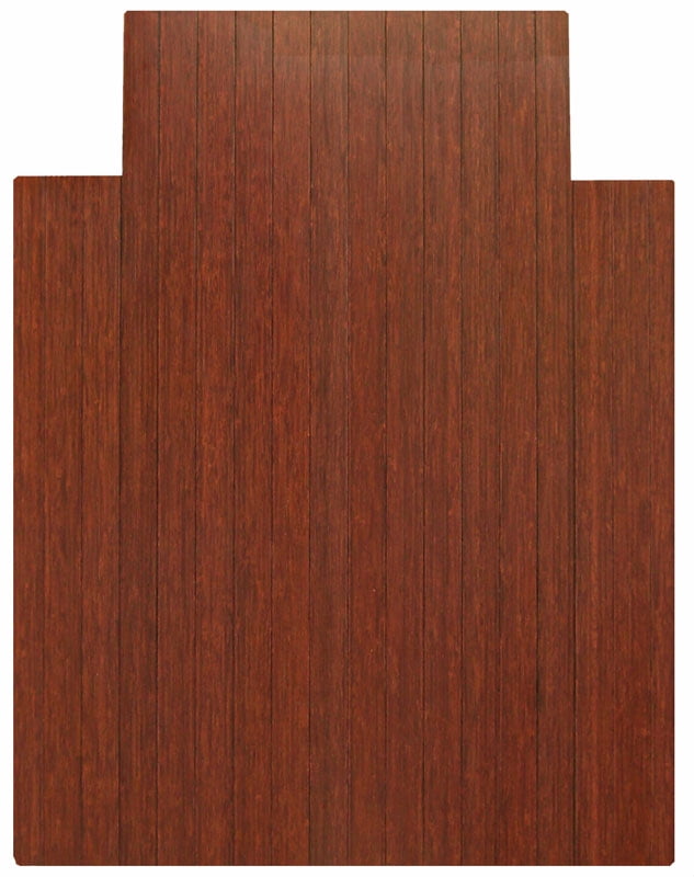 Anji Mountain Bamboo 36 X 48 Chair Mat For Carpet And Hard Floor Rectangular With Lip Cherry Walmart Com Walmart Com