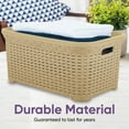 thumbnail image 3 of Superio Laundry Basket, Wicker Style,1.4 Bushel (Beige), 3 of 9