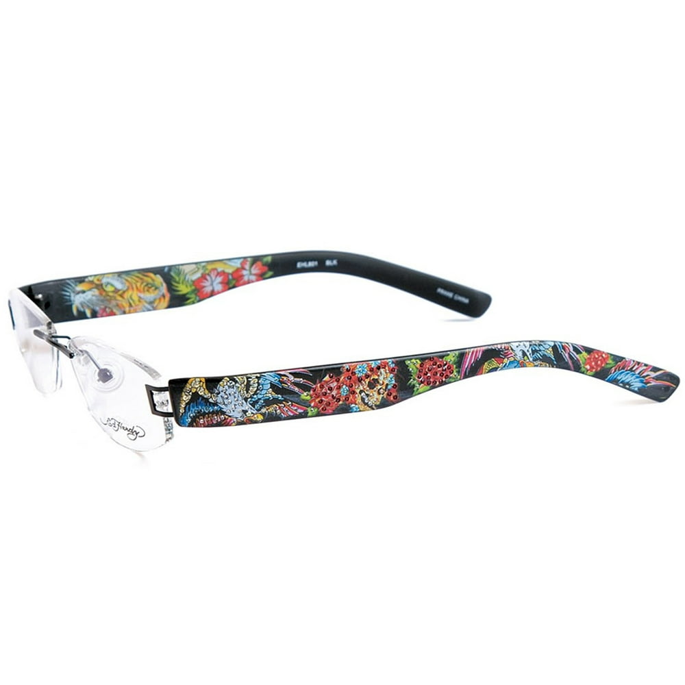 Ed Hardy EHL801 Lite Designer Eyeglasses Red