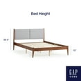 thumbnail image 4 of Gap Home Upholstered Wood Platform Bed, Full, Gray, 4 of 14