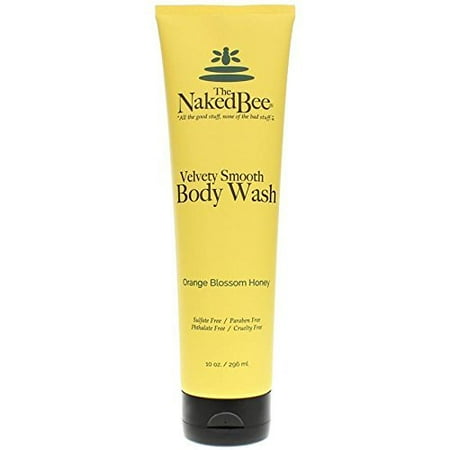 The Naked Bee Velvety Smooth Body Wash, 10 Ounce, Orange Blossom