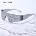 thumbnail image 4 of Sunglasses Mirror One Piece Eyewear 2000s 90s Aesthetic Goggles, 4 of 5