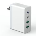 thumbnail image 1 of Adaptador de corriente USB C Charger sccvee para portátil, 140 W, GaN, 4 puertos y 100 W, 1 of 8