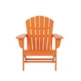 thumbnail image 5 of Westin Outdoor 4-Piece Adirondack Patio Chairs with Ottoman Footrest Set, Orange, 5 of 8