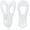 White, variant on White Hanger Clips 50 Pack, Multi-Purpose Plastic Hangers Clips Perfect for Plastic Clothes Hangers, Finger Clips for Skirt Pants Hangers