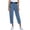 Blue, variant on Women's Summer Lightweight High Waisted Loose Straight Cut Retro Harem Jeans Womens Bottoms Light Blue S