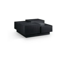 Meridian Furniture Mateo Black Oak Veneer / MDF Coffee Table