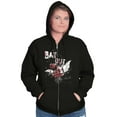 thumbnail image 3 of Halloween Bat Out of Hell Spooky Zip Up Hoodie Men's Women's Brisco Brands S, 3 of 6