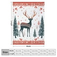 thumbnail image 4 of ARISTURING  Christmas Throw Blanket for Couch, Sherpa Blankets Sofa Bed Soft Winter Warm Blankets for Xmas Decoration GiftChristmas Lace Red, 4 of 6