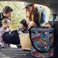 thumbnail image 2 of Bolsa de almacenamiento de lana, bolsas de tejer, bolsas de tejer con estampado funky para almacenamiento de lana y agujas, organizadores de viaje para tejer, soporte para hilo, 2 of 5