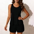 thumbnail image 5 of Otvok Two Piece Tankini Swimsuits for Women Bathing Suit with Shorts Athletic Two Side Pockets Swimwear, 5 of 6