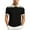 Black, variant on Mens Polo Shirts Summer Colour Block Sports Casual Short Sleeve Top Slim Fit Stretch Button Collared Golf Dress Shirts for Men