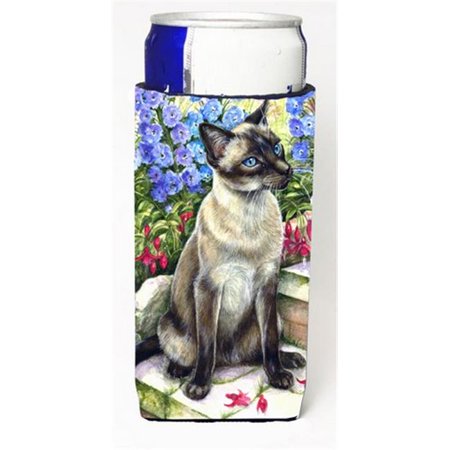 

Siamese Cat in the Garden Michelob Ultra Can coolers for Slim Cans