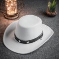 thumbnail image 5 of Baby Cowboy Hat, Cowgirl Hats White , Toddler, Kids Party Cowboy Hats Cowboy Hats for Kids - 20” Circumference – One Size Fits Most, 5 of 6