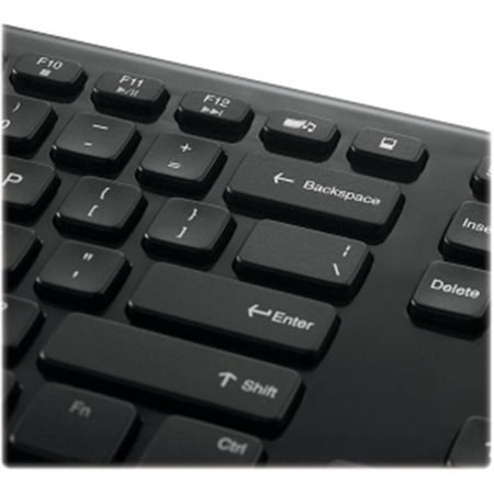 Verbatim - 96983 TKL Wireless Optical Slim Keyboard and Mouse - Piano black
