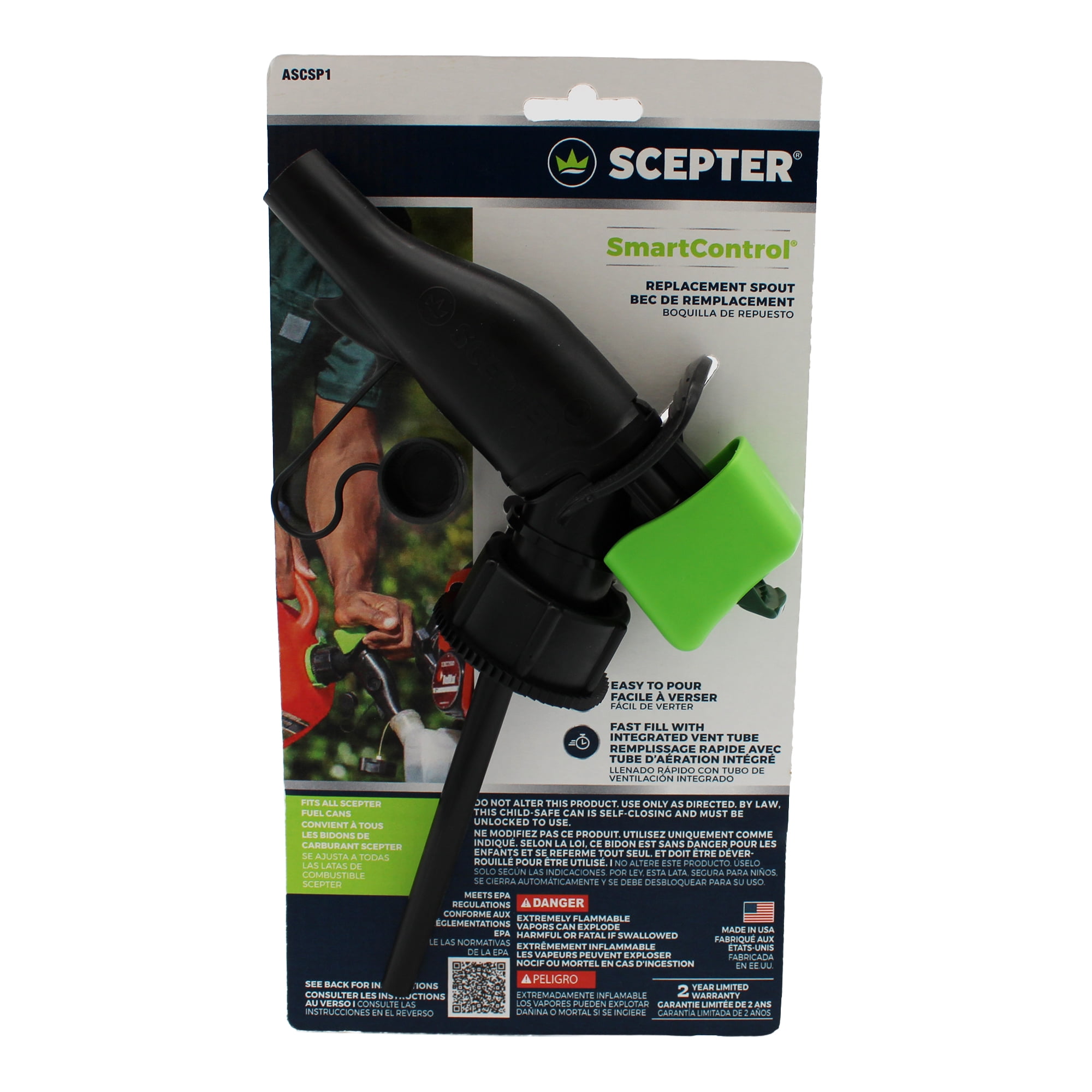 (2 pack) Scepter SmartControl Replacement Spout for all Scepter Fuel containers