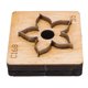 thumbnail image 5 of Die De Corte De Cuero Floral, Precisión De Metal Cuchilla Con Base De Madera Para Decoración De Artesanía De Cuero De Bricolaje Y Fabricación De Regalos, 5 of 7