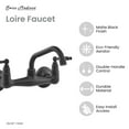 thumbnail image 3 of Loire Wall-Mounted Faucet in Matte Black, 3 of 11