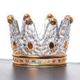 thumbnail image 2 of Crown Tealight Holder Decoración Barras de  Stand Decoración Piedra naranja Gloria Soporte portavelas, 2 of 7