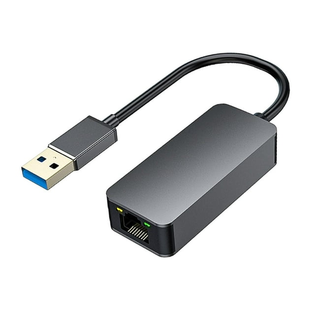 Adaptador Ethernet 2,5G Plug and Play, concentrador de red ampliamente compatible, aleación de aluminio Puerto USB
