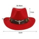 thumbnail image 5 of Sombrero de vaquero occidental Sunnimix ligero rojo para hombres y mujeres, 5 of 8