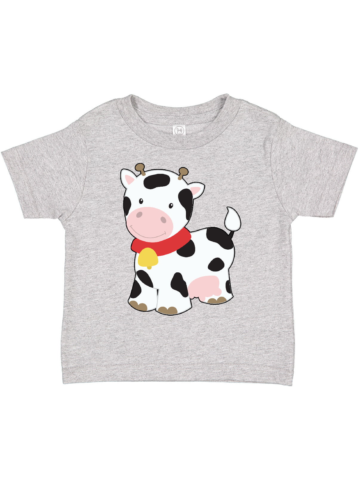 Inktastic Cow Toddler T-Shirt Friendly Farm Animal With Bell Gift Child Kid 