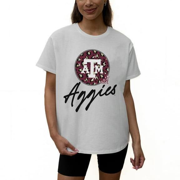 Women's Gameday Couture White Texas A&M Aggies Wild Expectations Tri-Blend Flowy T-Shirt