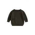 thumbnail image 1 of Bagilaanoe Newborn Baby Girl Boy Knitted Sweater Long Sleeve Pullover 3M 6M 9M 12M 18M 24M Infant Warm Jumpers Tops Fall Loose Knitwear, 1 of 9