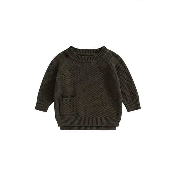 Bagilaanoe Newborn Baby Girl Boy Knitted Sweater Long Sleeve Pullover 3M 6M 9M 12M 18M 24M Infant Warm Jumpers Tops Fall Loose Knitwear