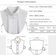 thumbnail image 3 of YooGuoGuo Fake Collar Detachable Blouse Dickey Collar Half Shirts Faux False Collar for Women & Girls Favors, 3 of 7