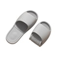 thumbnail image 3 of EVA Slippers Shower Shoes Women Lightweight Quick-Dry Non-Slip Foldable Portable Packable Open-Toe Bathroom Slides for Women Men Hotel Spa Dorm Beach Pool Outdoor Travel,Gray 44(US-9.5), 3 of 4