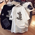 thumbnail image 2 of New Trend Disney Mickey Mouse Print T Shirt Summer Women Short Sleeve Leisure Top Tee Casual Ladies Loose T Shirts Plus SizeL Gao Jinjia LED, 2 of 2
