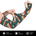 thumbnail image 3 of Sun Protection Arm Sleeves for Men Women, orange cool American football Sleeves to Cover Arms with Thumb Hole Cooling Sleeve, 3 of 6