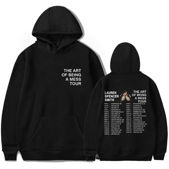 Lauren Spencer Smith The Art Of Being A Mess Tour Hoodie Casual Sweatshirt Long Sleeve Pullover