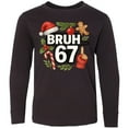 thumbnail image 3 of Inktastic Bruh 67 Christmas Holiday Cheer Long Sleeve Youth T-Shirt, 3 of 5