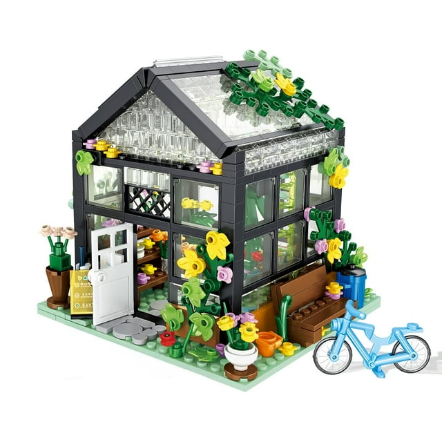 Flower House Building Set Compatible With Flower Friends House Create Elegance And Warmth Environment, Nice Gift With Beautiful Gift Box For Girls 6-12 And Building Blocks Lover (579 Pcs)
