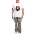 thumbnail image 5 of CafePress - Cute Cat Watercolor Pajamas - Men's Light Loose Fit Cotton Pajama Set, 5 of 7